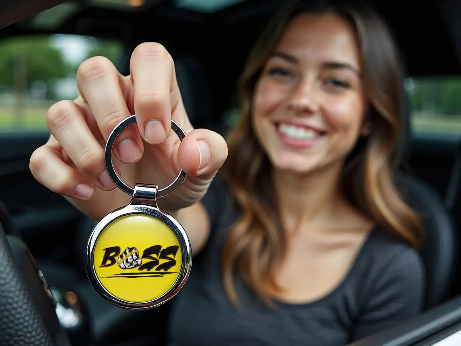 Keyring Custom Dog Tag Steel Pro